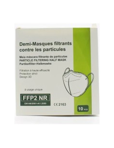 MASQUES FILTRANTS ET DÉCONTAMINANTS FFP 2
